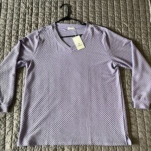 Purple V-Neck Women's Top